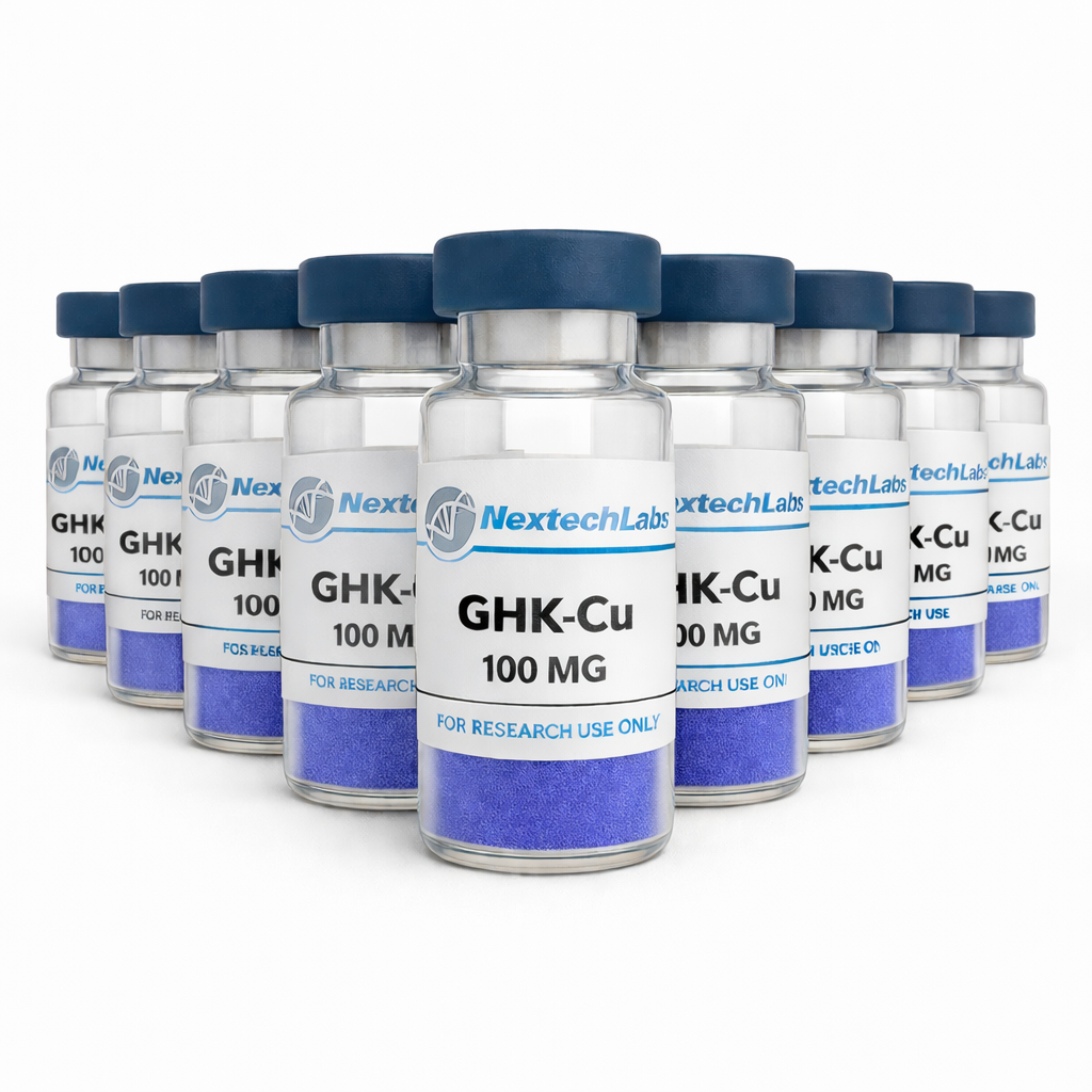(10 PACK) GHK-Cu - 100mg (Blue/Purple Color) (10 Vials)