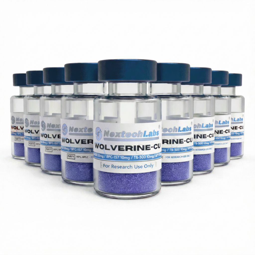 (10 PACK) Wolverine-Cu Blend (GHK-Cu 50mg / BPC-157 10mg / TB-500 10mg / KPV 10mg) 5ml (10 Vials)
